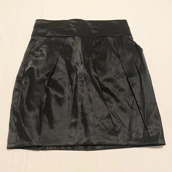 Dynamite High Waisted Shiny Twill Tulip Skirt Womens Size 7 - Picture 15 of 15